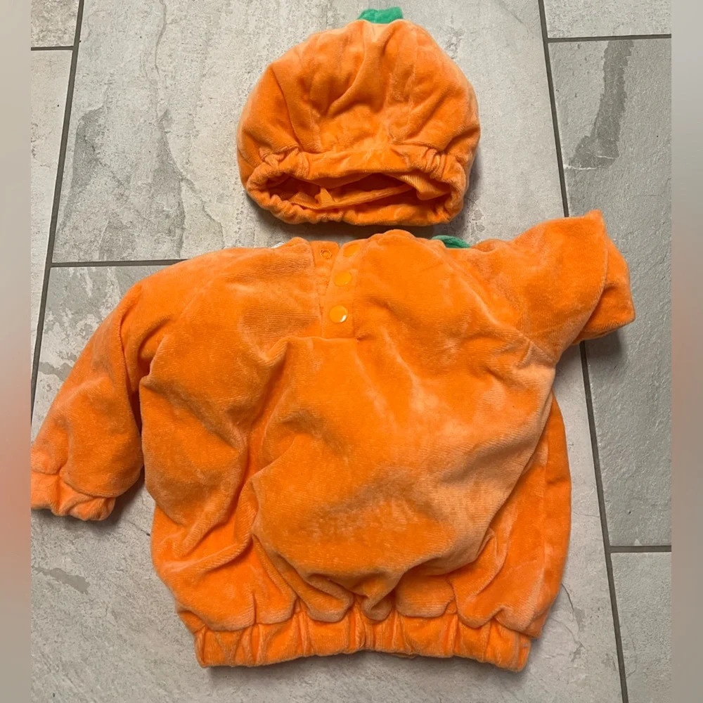 Target Orange and Green Pumpkin Jack-O'-Lantern Kids Costume